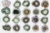 Lot: ~ Amethyst Stalactite Slices ( Pieces) #101775-2